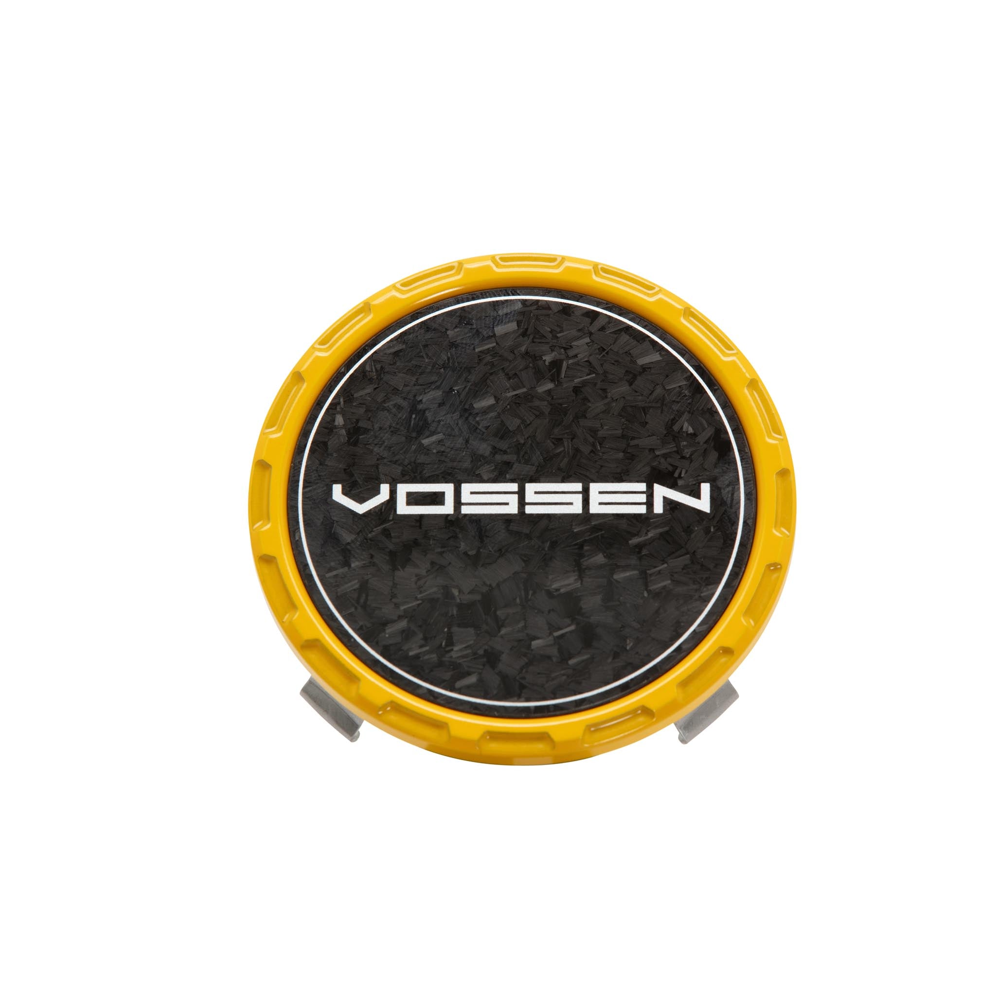 Classic Carbon Billet Sport Cap for VF & HF Series Wheels (Canary Yellow) - Forged Carbon