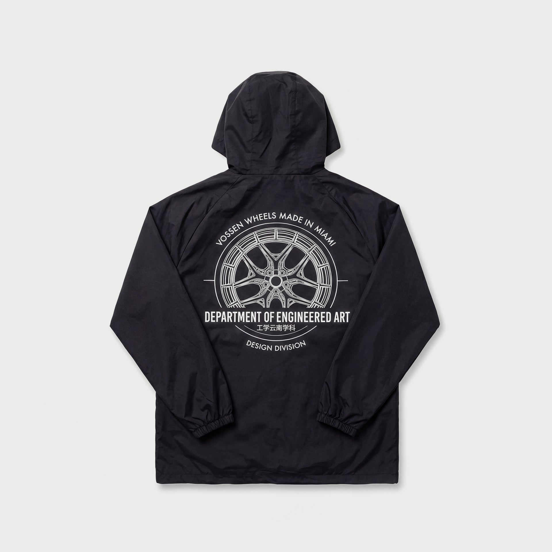 Vossen DOEA Tech Windbreaker - Charcoal Black