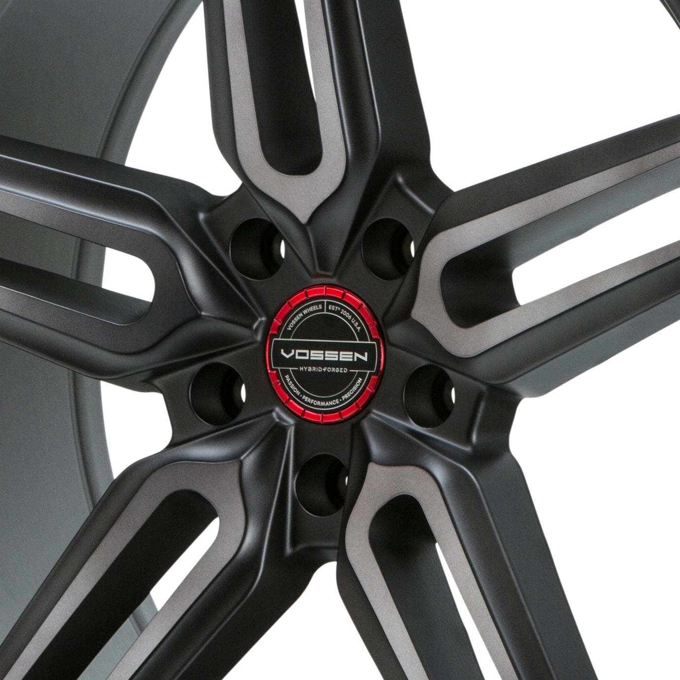 Hybrid Forged Billet Sport Cap Set for VF & HF Series Wheels (Vossen Red) - Vossen