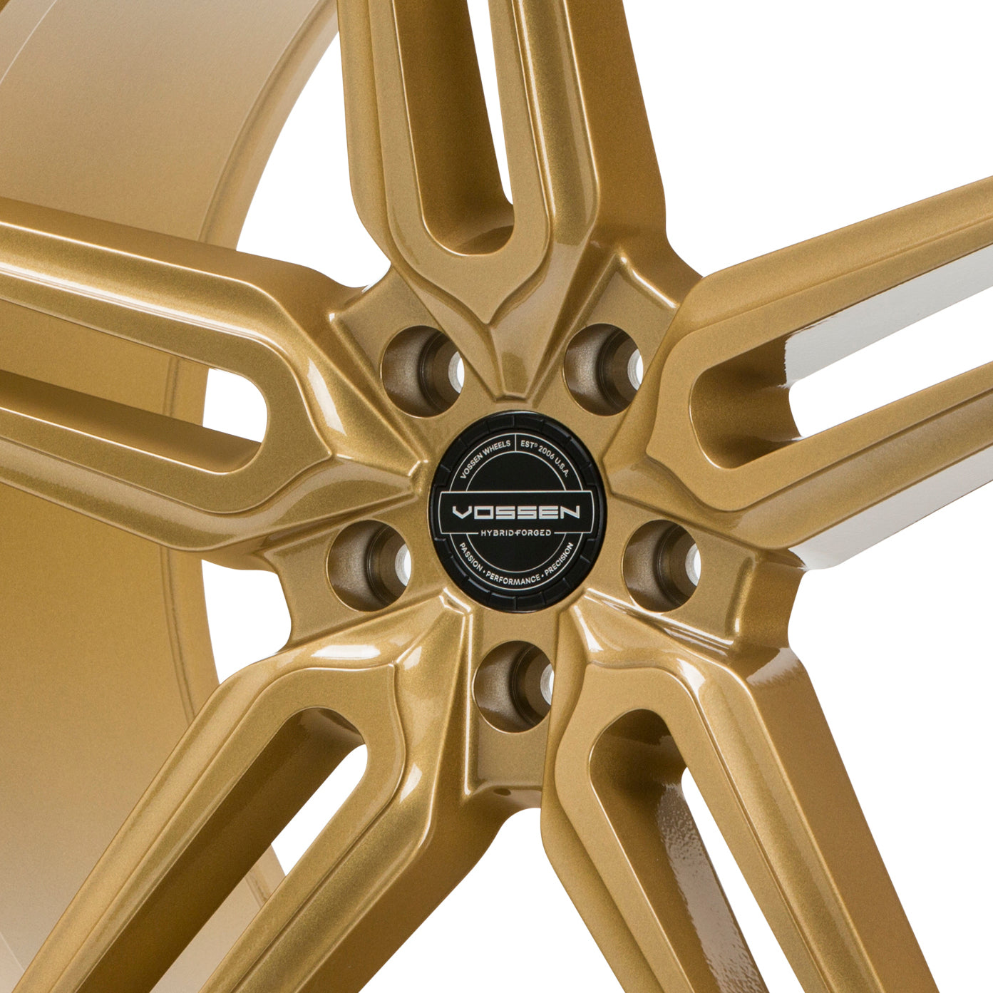 Hybrid Forged Billet Sport Cap Set for VF & HF Series Wheels (Canary Yellow) - Vossen