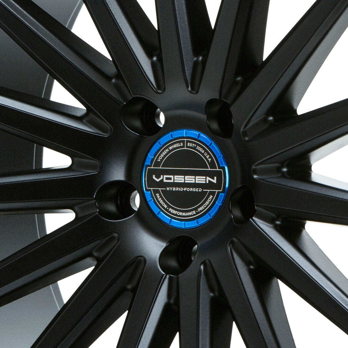 Hybrid Forged Billet Sport Cap Set for VF & HF Series Wheels (Fountain Blue) - Vossen
