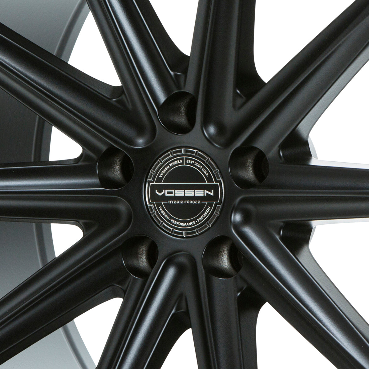 Hybrid Forged Billet Sport Cap Set for VF & HF Series Wheels (Gloss Black) - Vossen