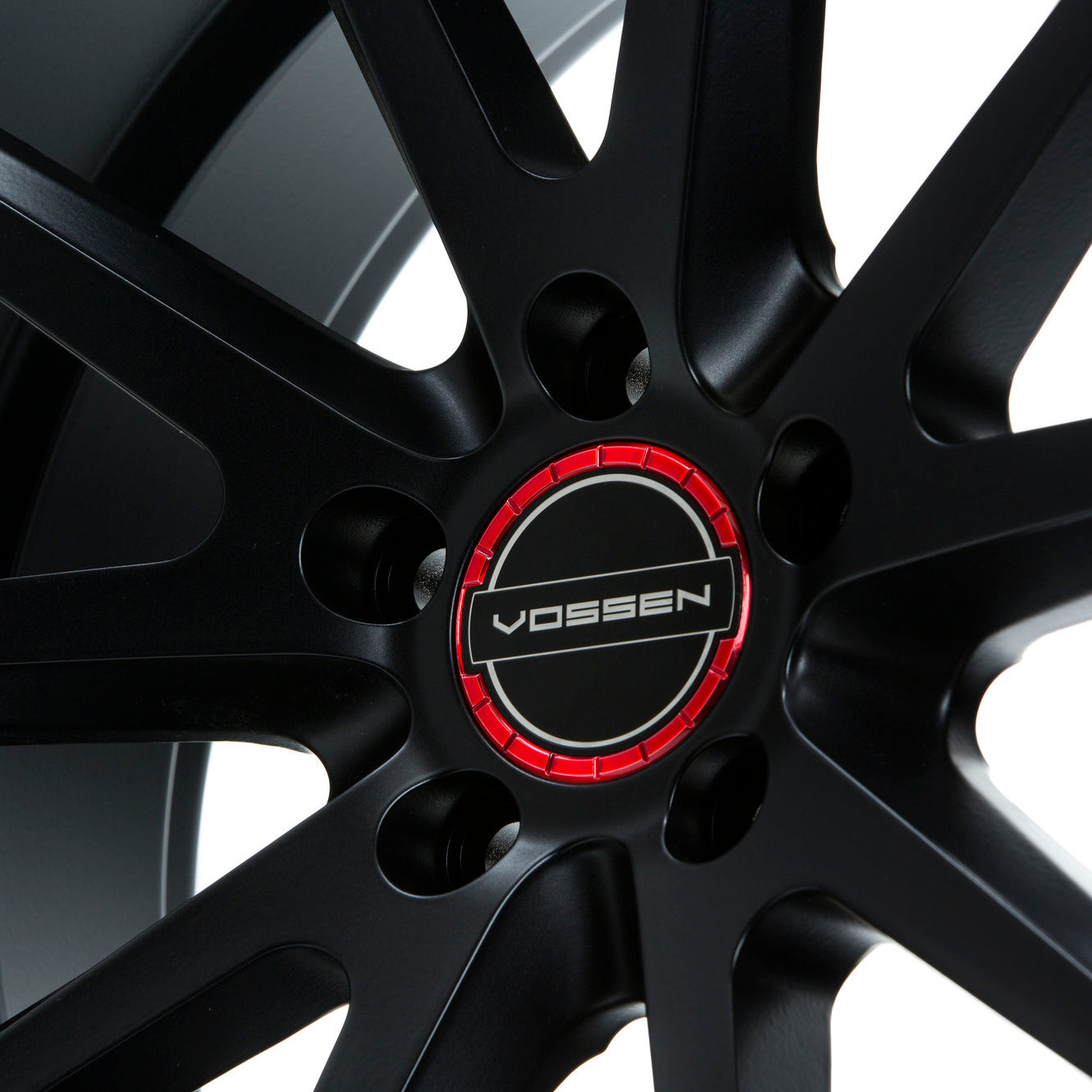 Classic Billet Sport Cap Set for CV/VF/HF Series Wheels (Vossen Red) - Vossen