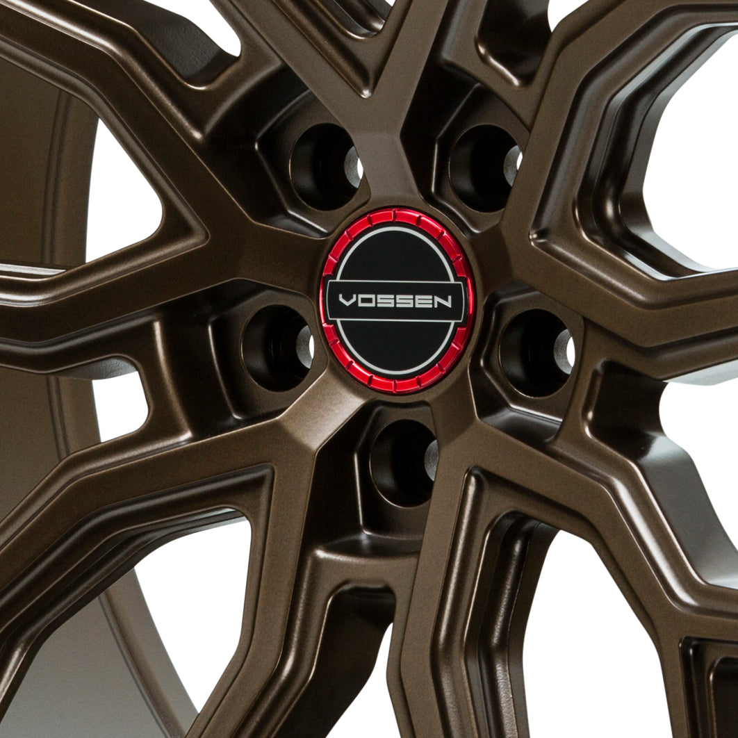 Classic Billet Sport Cap Set for CV/VF/HF Series Wheels (Vossen Red) - Vossen