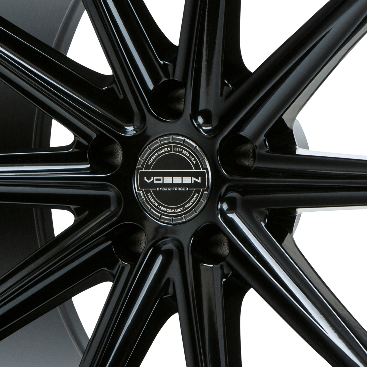 Hybrid Forged Billet Sport Cap Set for VF & HF Series Wheels (Gloss Black) - Vossen