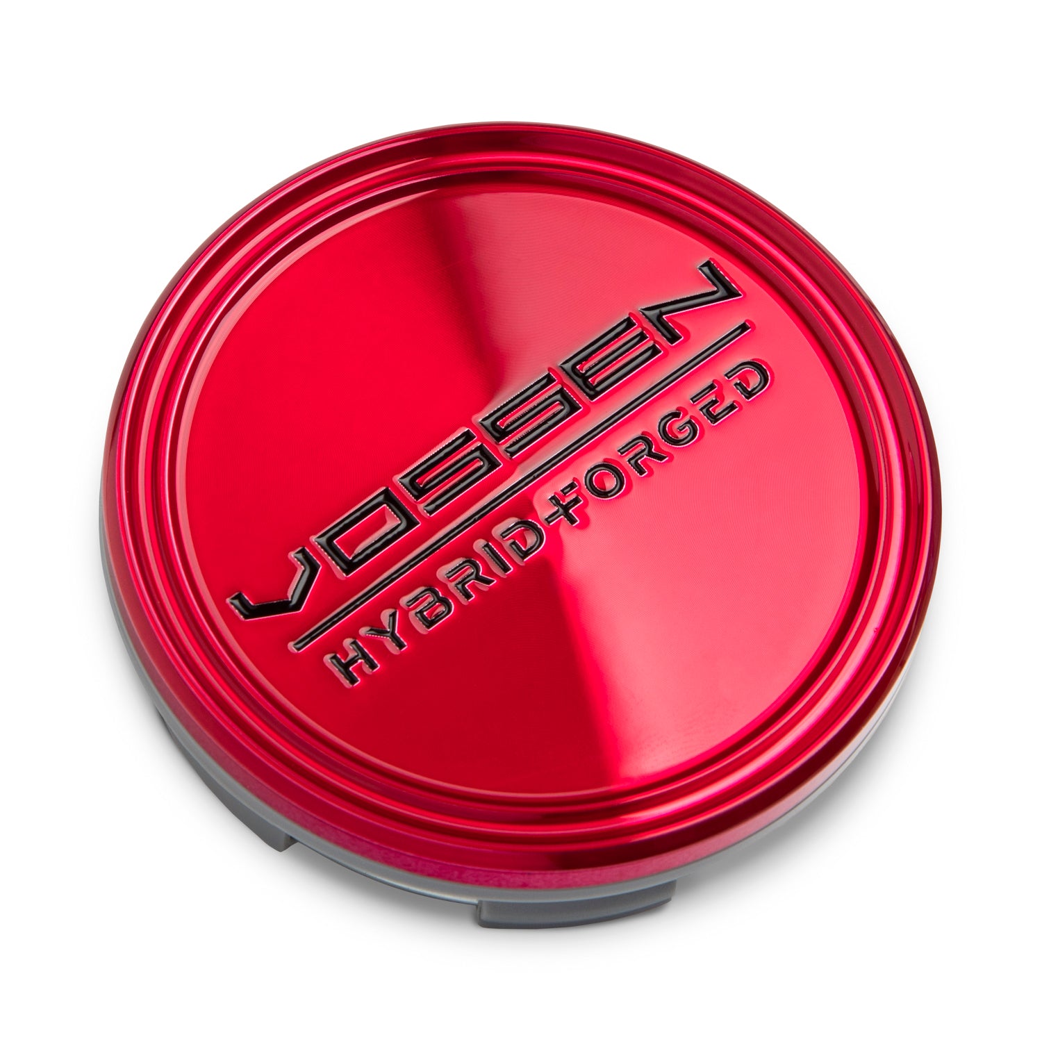 Hybrid Forged Optional Center Cap (Transparent Red/Black) - Vossen