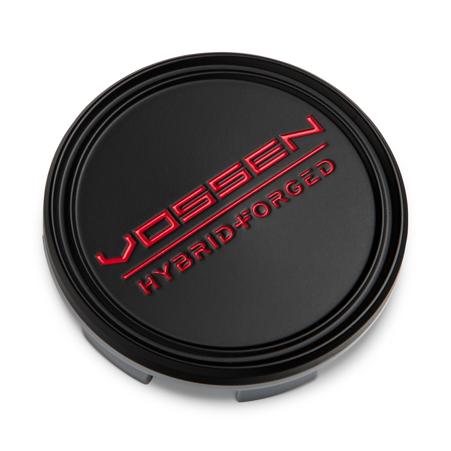 Hybrid Forged Optional Center Cap (Satin Black/Red) - Vossen