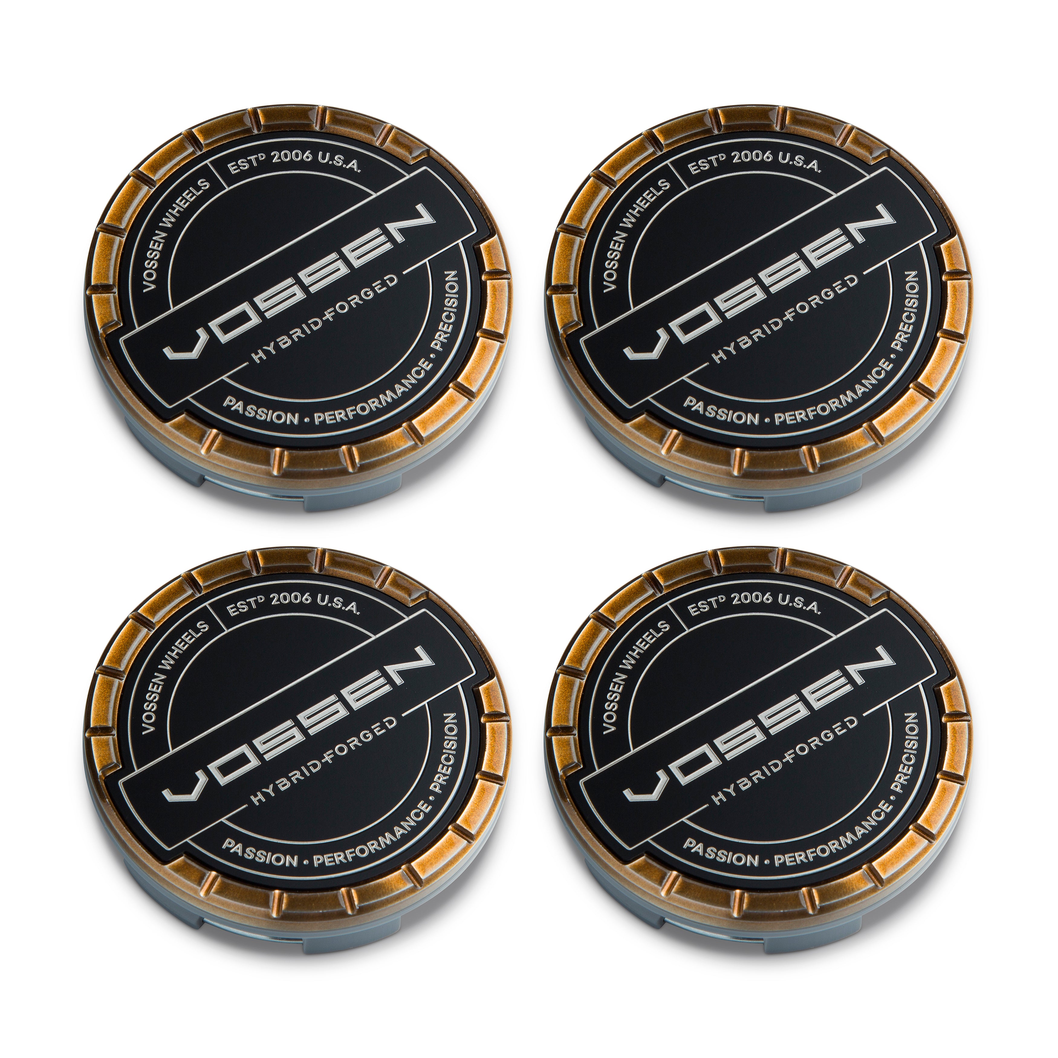 Hybrid Forged Billet Sport Cap Set for VF & HF Series Wheels (Brickell Bronze) - Vossen