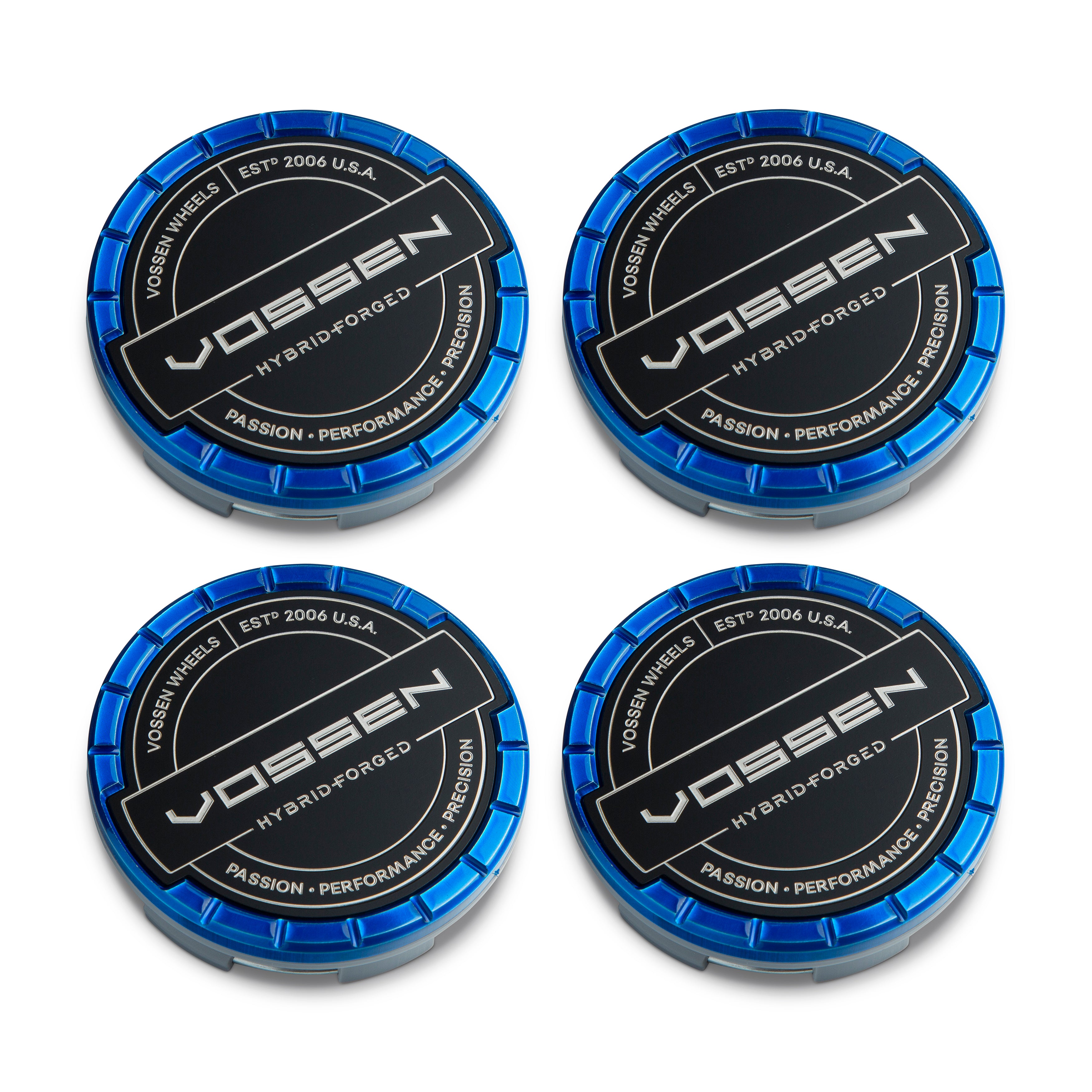 Hybrid Forged Billet Sport Cap Set for VF & HF Series Wheels (Fountain Blue) - Vossen