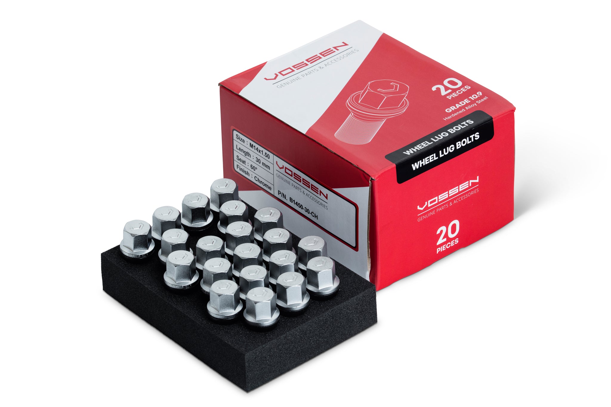 14x1.25 30mm Lug Bolts - Vossen