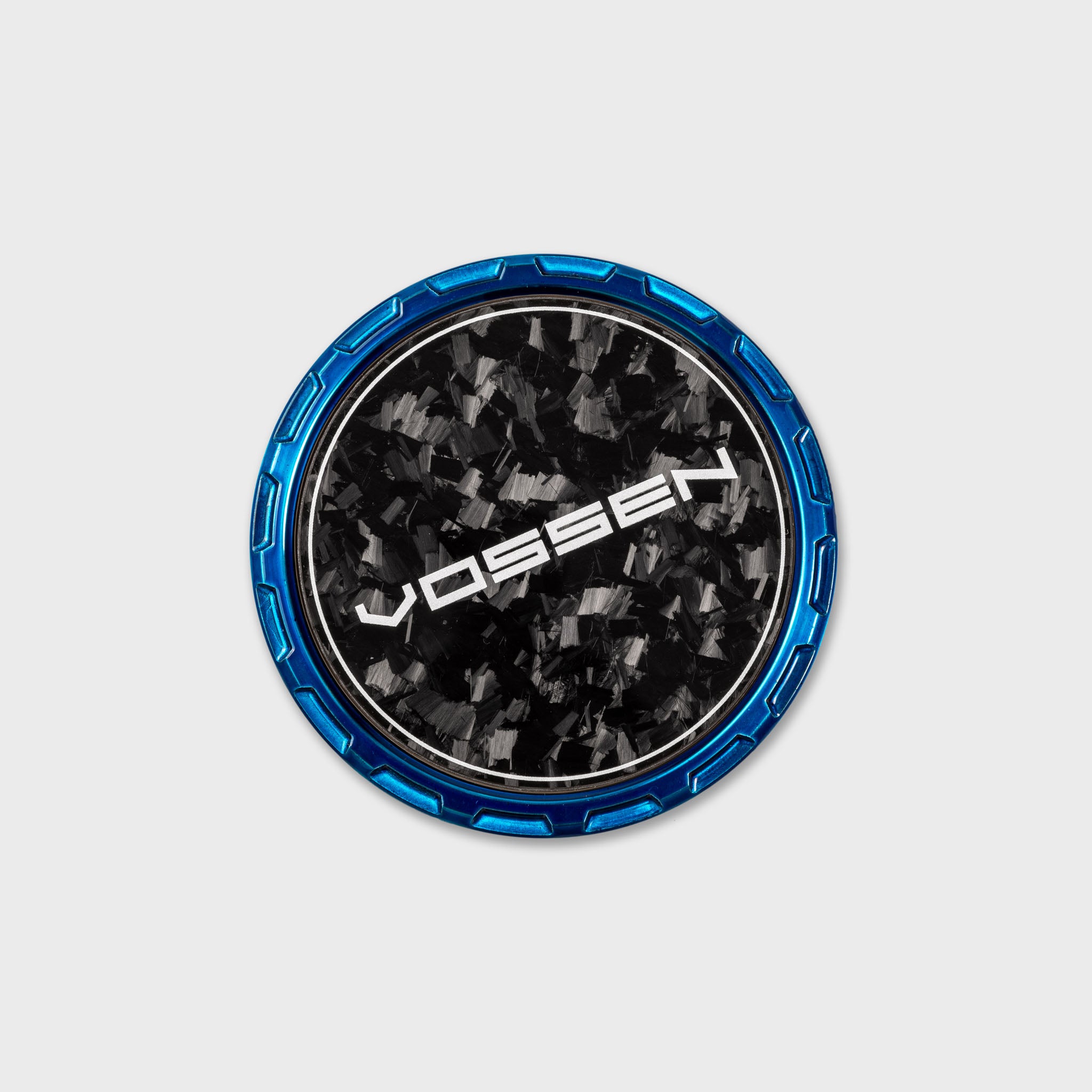Classic Carbon Billet Sport Cap for VF & HF Series Wheels (Fountain Blue) - Forged Carbon
