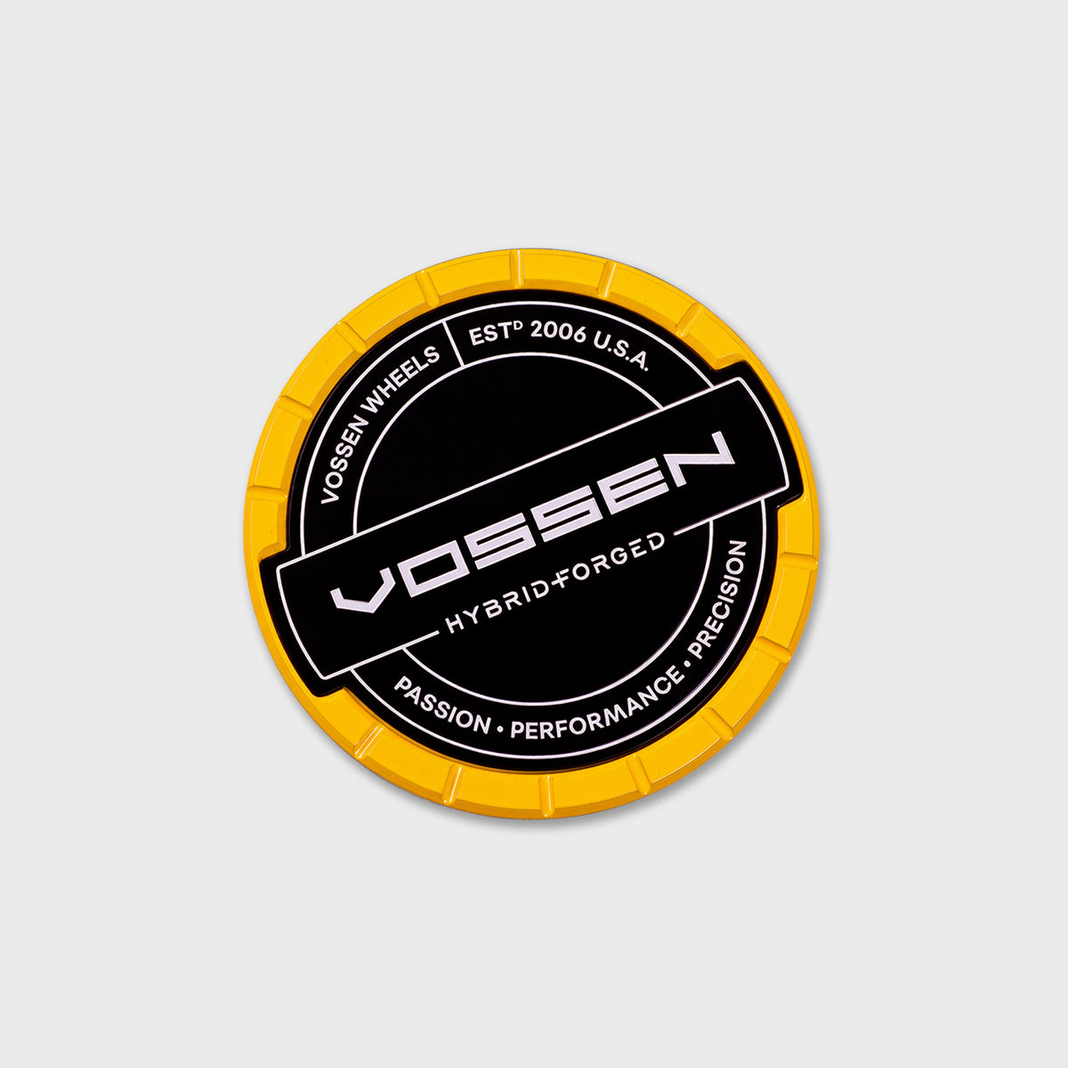 Hybrid Forged Billet Sport Cap for VF & HF Series Wheels (Canary Yellow)