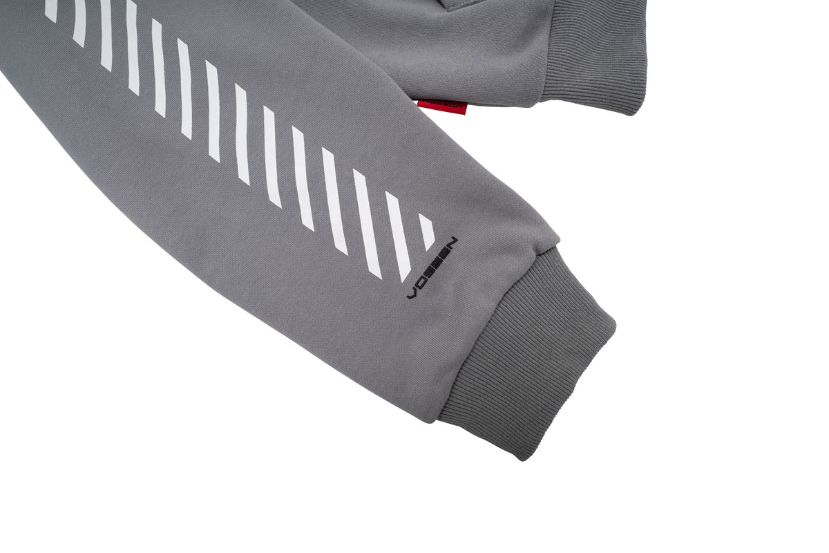Tech Stripes Hoodie | Grey - Vossen