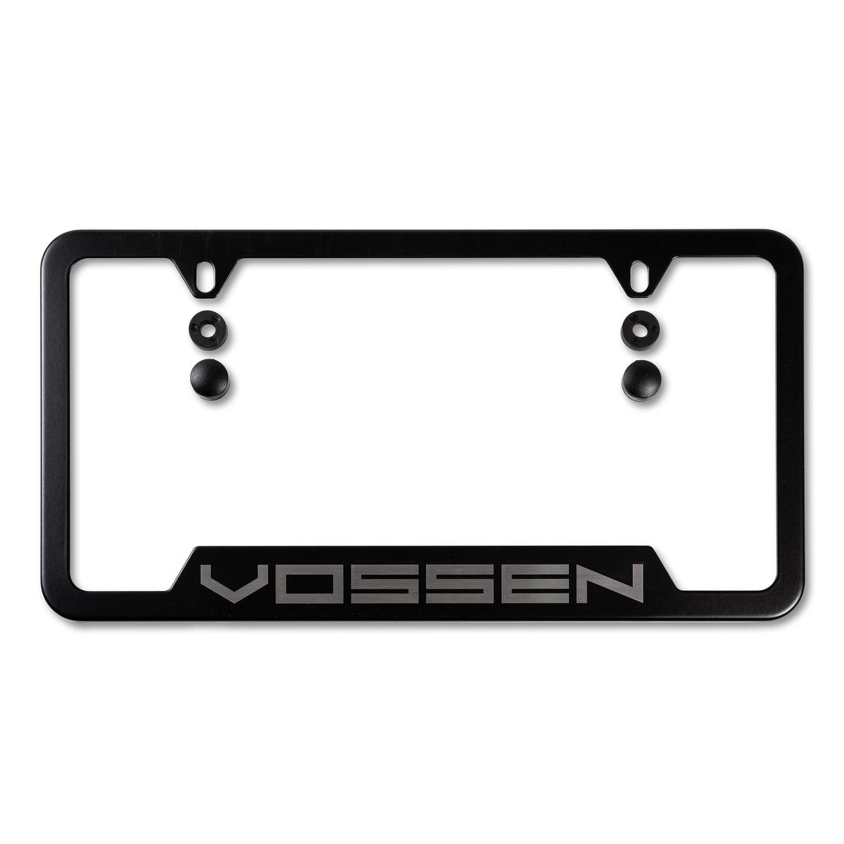 Classic Stainless Vossen License Plate Frame (Black, Brushed and Chrome) - Vossen