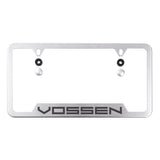 Classic Stainless Vossen License Plate Frame (Black, Brushed and Chrome) - Vossen