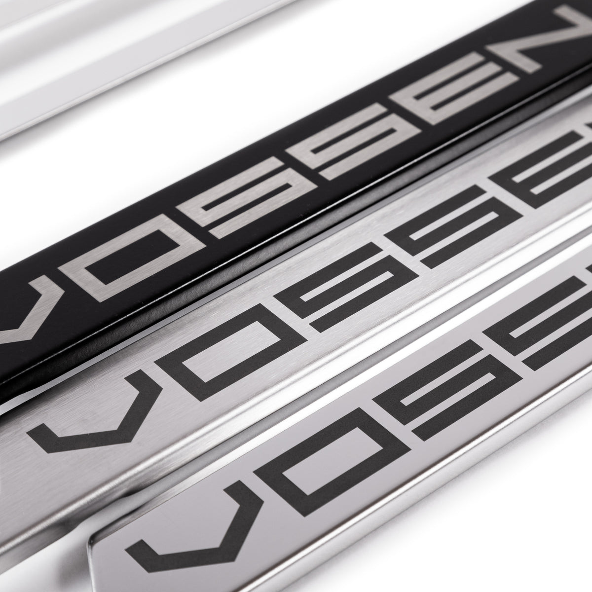 Classic Stainless Vossen License Plate Frame (Black, Brushed and Chrome) - Vossen