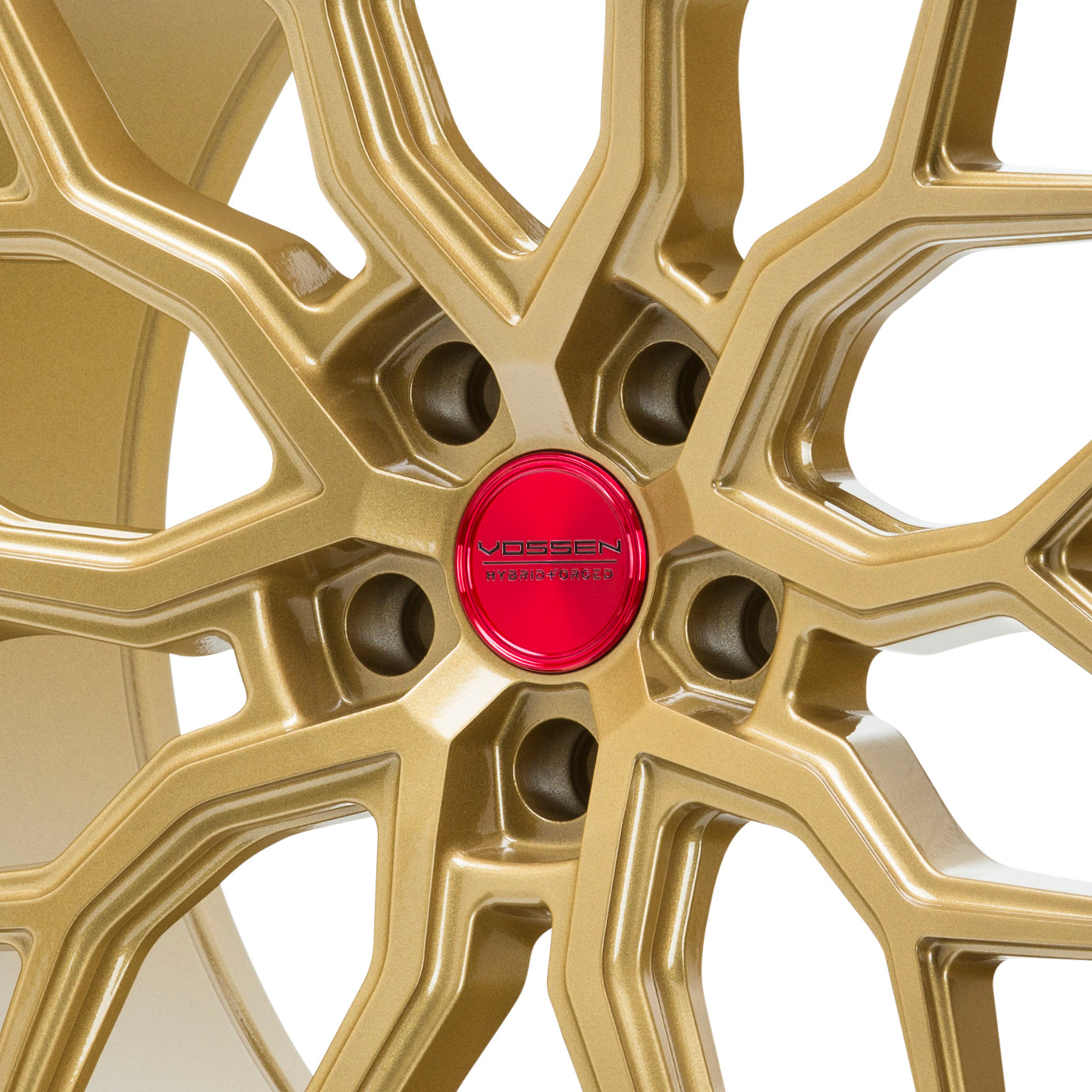 Hybrid Forged Optional Center Cap (Transparent Red/Black) - Vossen