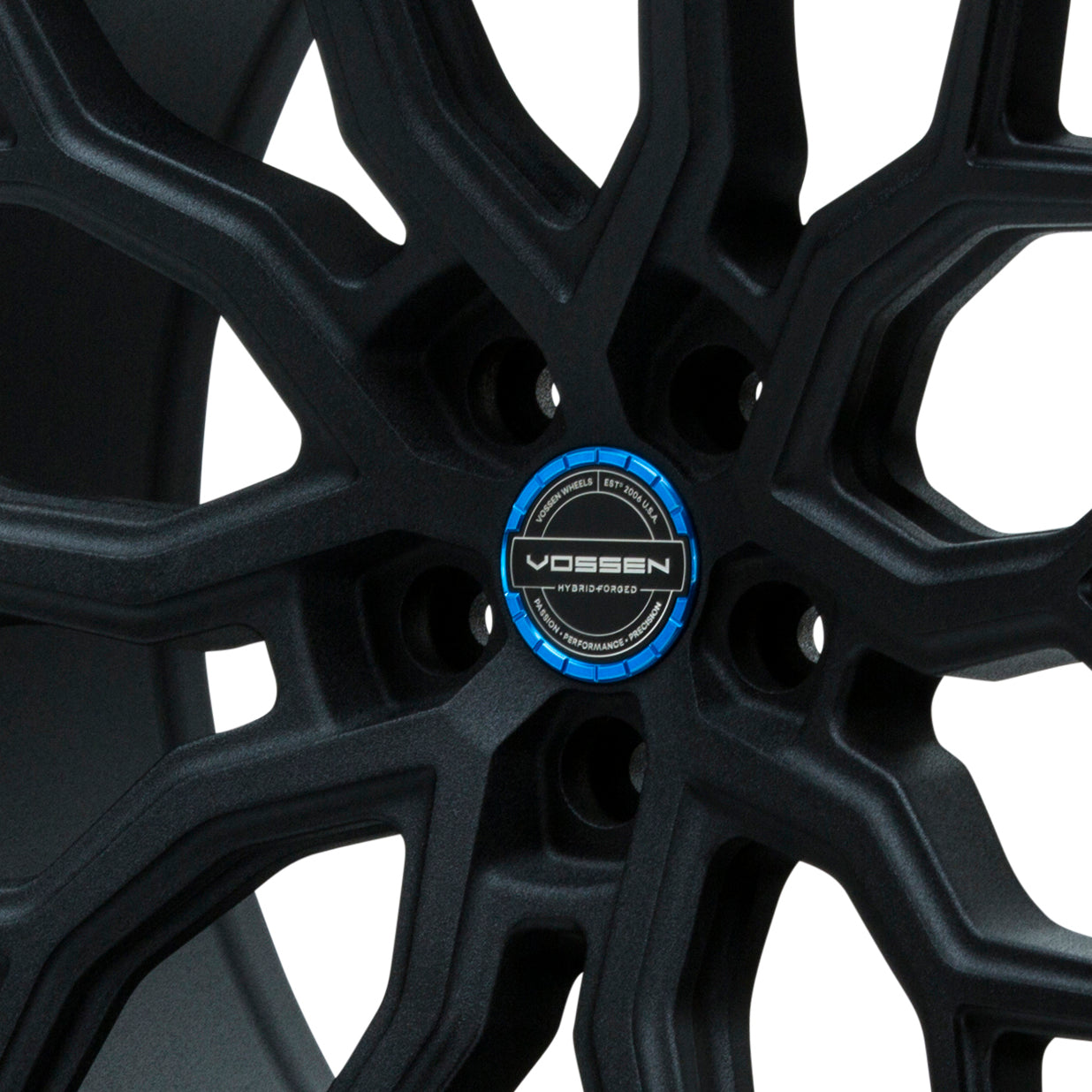 Hybrid Forged Billet Sport Cap Set for VF & HF Series Wheels (Fountain Blue) - Vossen