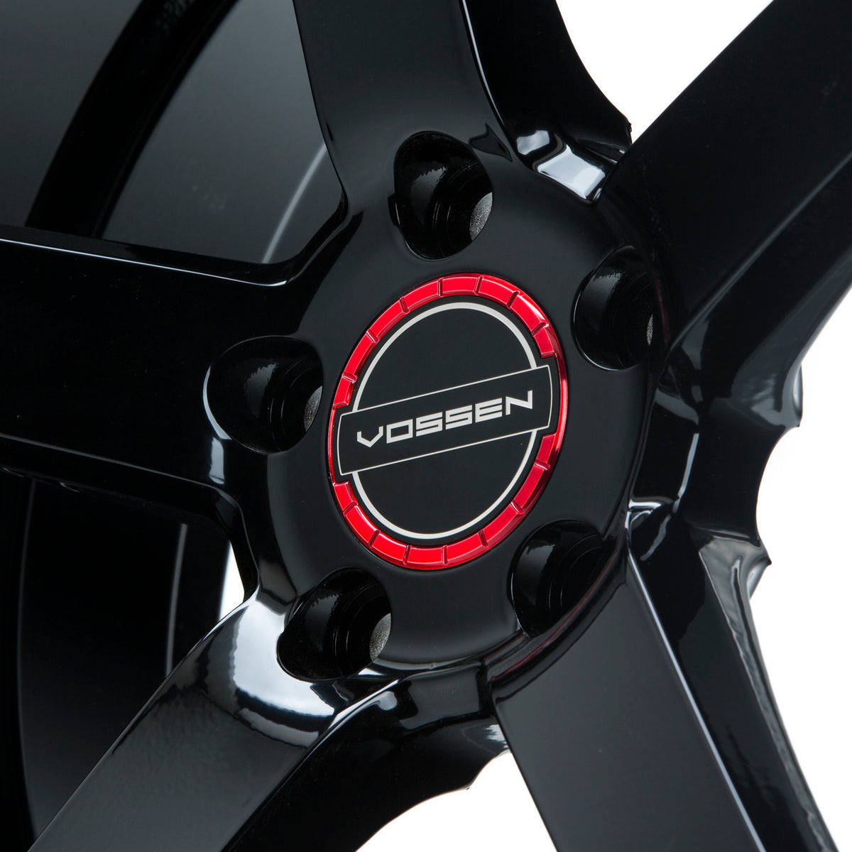 Classic Billet Sport Cap Set for CV/VF/HF Series Wheels (Vossen Red) - Vossen