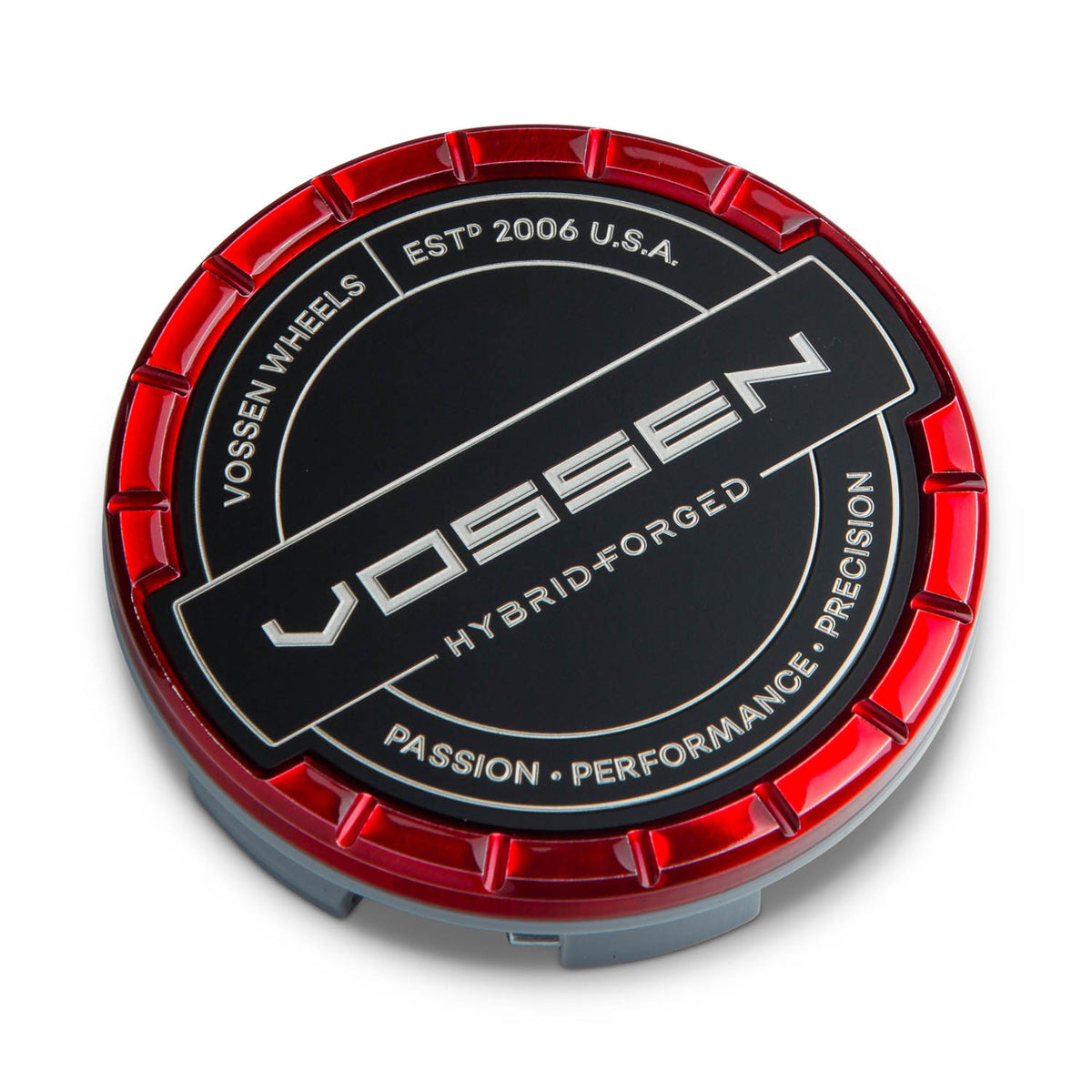 Hybrid Forged Billet Sport Cap Set for VF & HF Series Wheels (Vossen Red) - Vossen