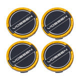 Classic Billet Sport Cap Set for CV/VF/HF Series Wheels (Canary Yellow) - Vossen
