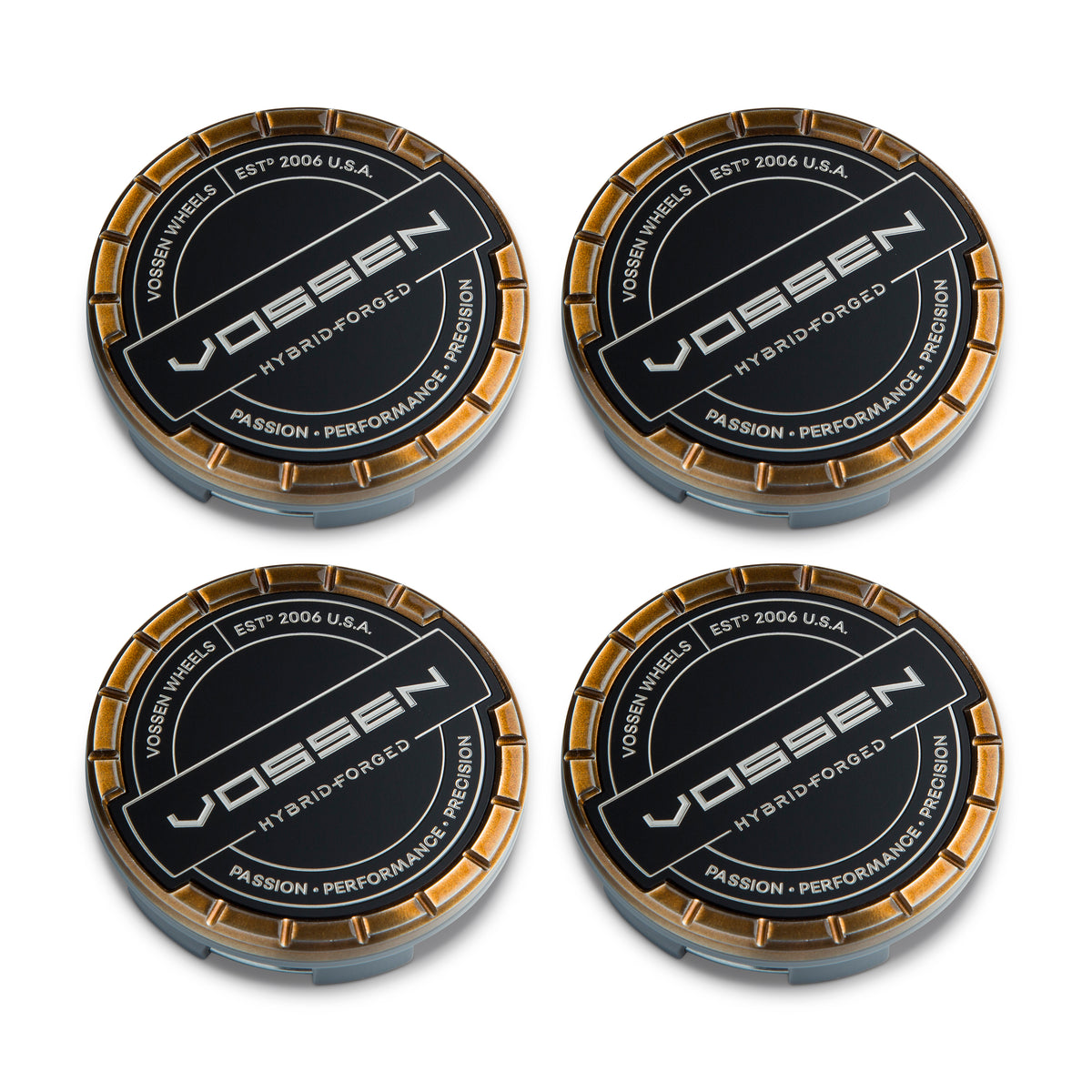 Hybrid Forged Billet Sport Cap Set for VF & HF Series Wheels (Brickell Bronze) - Vossen
