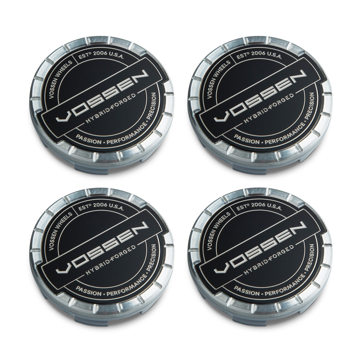 Hybrid Forged Billet Sport Cap Set for VF & HF Series Wheels (Gloss Clear) - Vossen