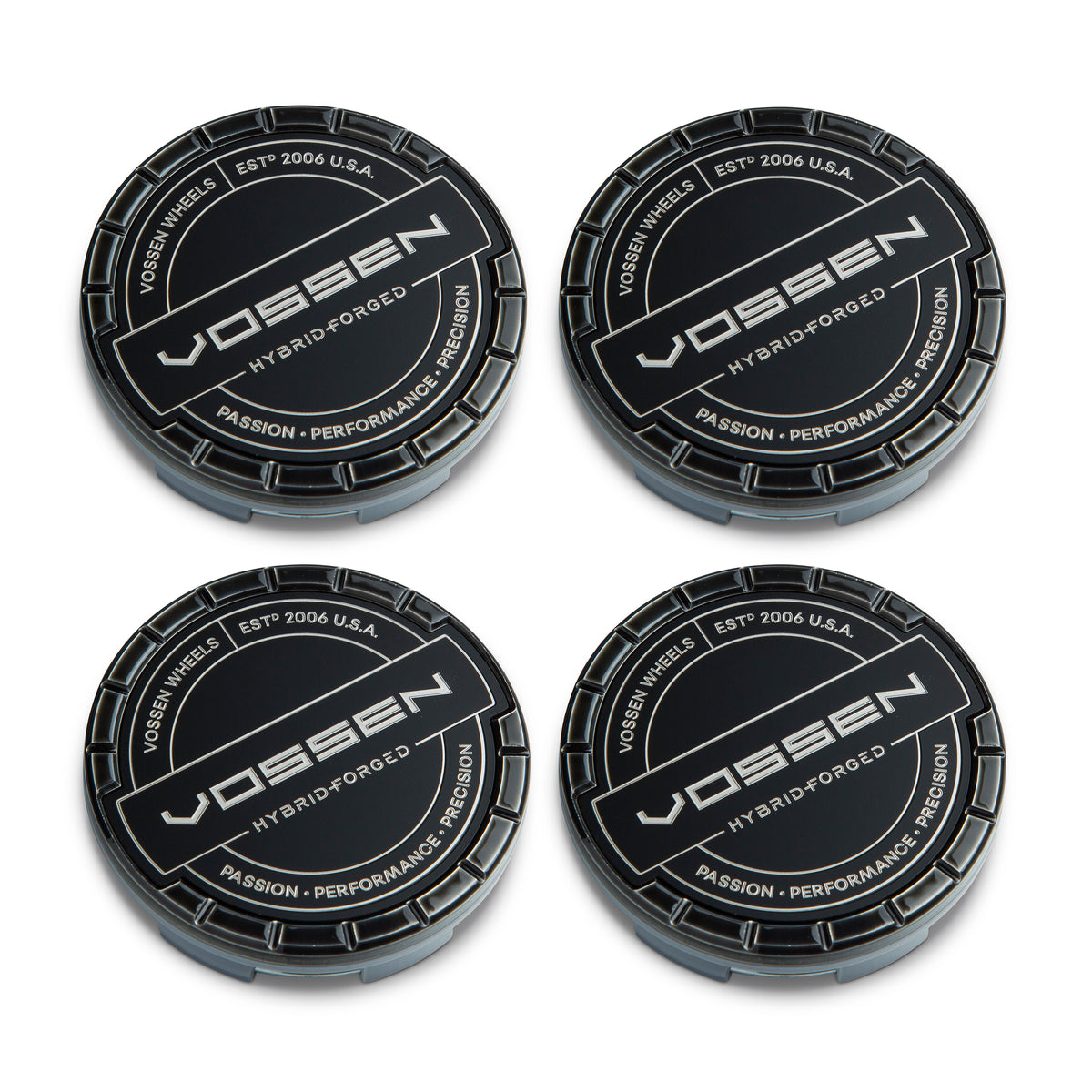 Hybrid Forged Billet Sport Cap Set for VF & HF Series Wheels (Gloss Black) - Vossen