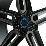 Classic Billet Sport Cap Set for CV/VF/HF Series Wheels (Fountain Blue) - Vossen